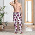 thumbnail image 2 of Honiee Tulips Flowers for men - a sleek fusion of Straight Pajama Pants, versatile Lounge Pants, and cozy Sleepwear, all rolled into one-Medium, 2 of 6