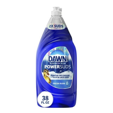 Dawn Platinum Plus PowerSuds Liquid Dish Soap, 38 oz. Bottle