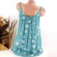 thumbnail image 3 of Gibobby Flower O Cuello Tee Bluses Impresión Camisole de mujeres Sleeveless Tops Mujer Blouse(Azul,XG), 3 of 4