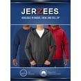 thumbnail image 4 of Jerzees Men's Adult Full Zip Hooded Sweatshirt X Sizes, White, 2X, 4 of 5