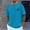Sky Blue, variant on FRSASU Summer Round Neck Short Sleeved T Shirt In Men's Wave Beach Print Soft T Shirts Blue
