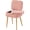 Pink, variant on Updated Vanity Chair, Storage Ottoman with Folding Back & Gold-Toned Metal Legs, Ottoman Seat with Teddy Velvet for Dressing Room Living Room Bedroom, 16" x 12.5" Inch
