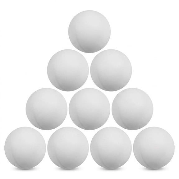 10PCS White Plastic Table Tennis Balls for DIY Crafts, Parties, Beer Pong Games, Frosted Surface for Writing and Decorating, Lightweight and Round Design