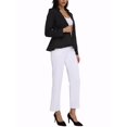 thumbnail image 4 of Blazer Peplum de Mujer Chic Inspire con Cuello Alto, Manga Larga y Un Solo Botón, Talla M, Color Negro, 4 of 7