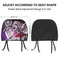 thumbnail image 2 of Harley Quinn And Joker Car Headrest Cover 2 Pcs Vehicles Seat Pillow Cover Protector Accessories Decor Auto Front/Rear Seats Head Rest Cover 2 Pcs Universal Fit Most Cars Sedan SUV Van, 2 of 7