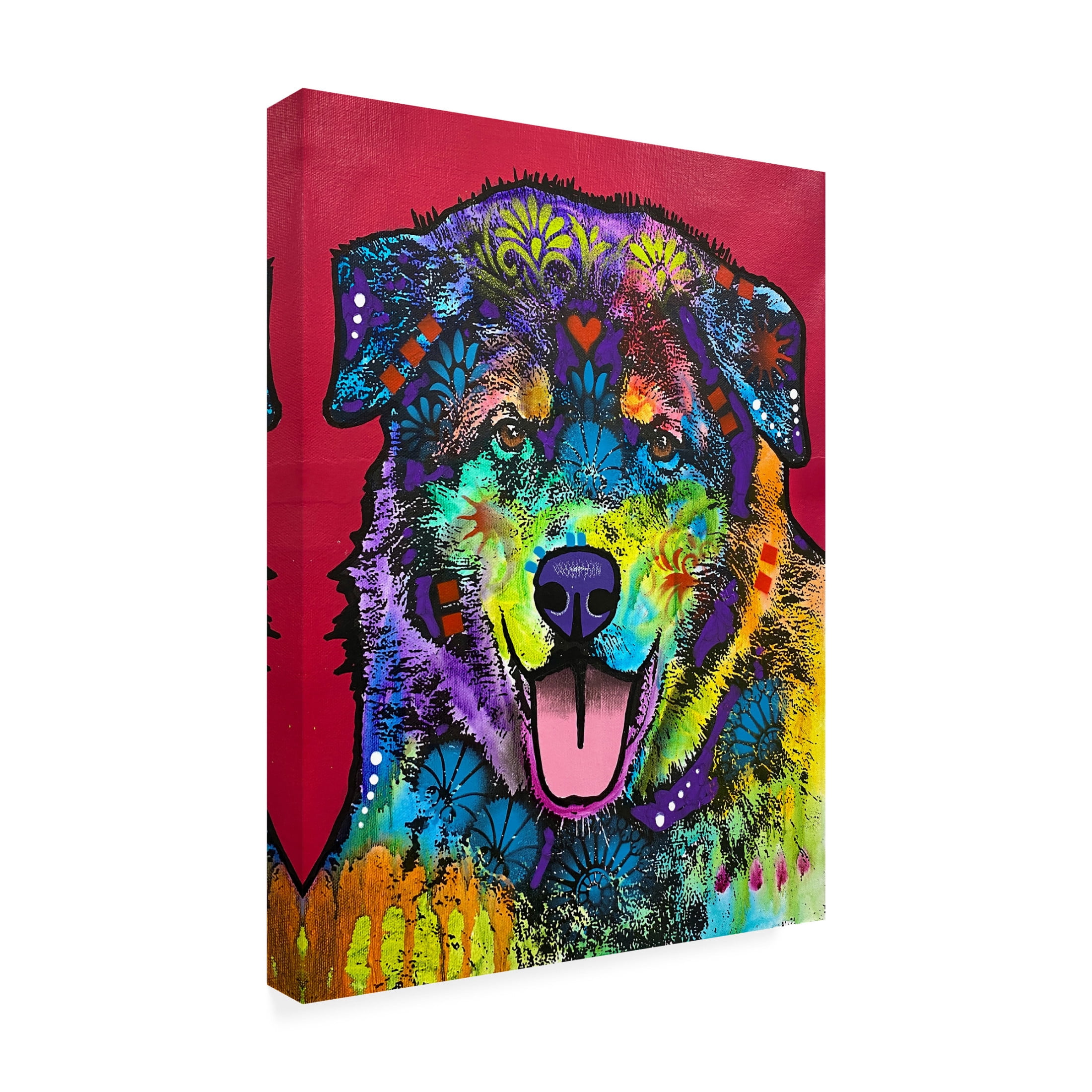 Canvas Wall Art - Dean Russo 'I Will Always Be A Lap Dog No Matter How Big I Get' Wall Art for Living Room, Bedroom, or Office Décor by Trademark Fine Art - 18 x 24 Inches