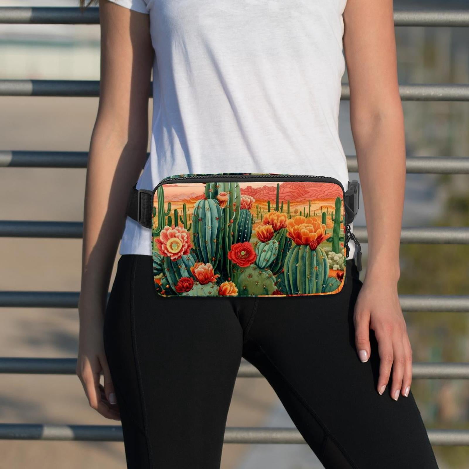 Cactus Lightweight Adjustable Fanny Bag Running Belt Waist Pack with Extension Strap Unisex