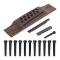thumbnail image 1 of 15 Piezas Puente de Guitarra Silla para Guitarra Puente de Madera Nut de Guitarra y Pines Juego Funcional para Guitarra Acústica Adecuado para, 1 of 8