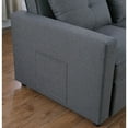 thumbnail image 5 of 56" Linen Sleeper Loveseat with Side Pocket / Convert for Sleep, Keep Essentials Handy, 5 of 6