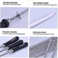 thumbnail image 2 of Cisea Bbq Skewers, Reusable Metal Skewers, 6 Pack Stainless Steel, 2 of 5