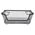 thumbnail image 2 of Freezer Basket, Wire Storage Basket Space Saving Rust Proof Stackable  for Snack for Vegetable, 2 of 8