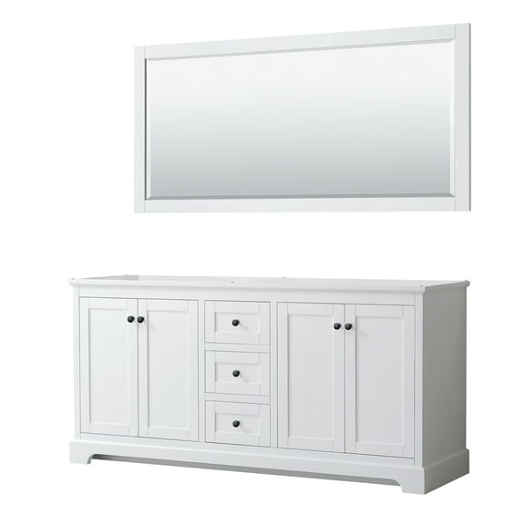 Wyndham Collection Wcv232372dcxsxxm70 Avery 72" Double Free Standing Vanity Cabinet -