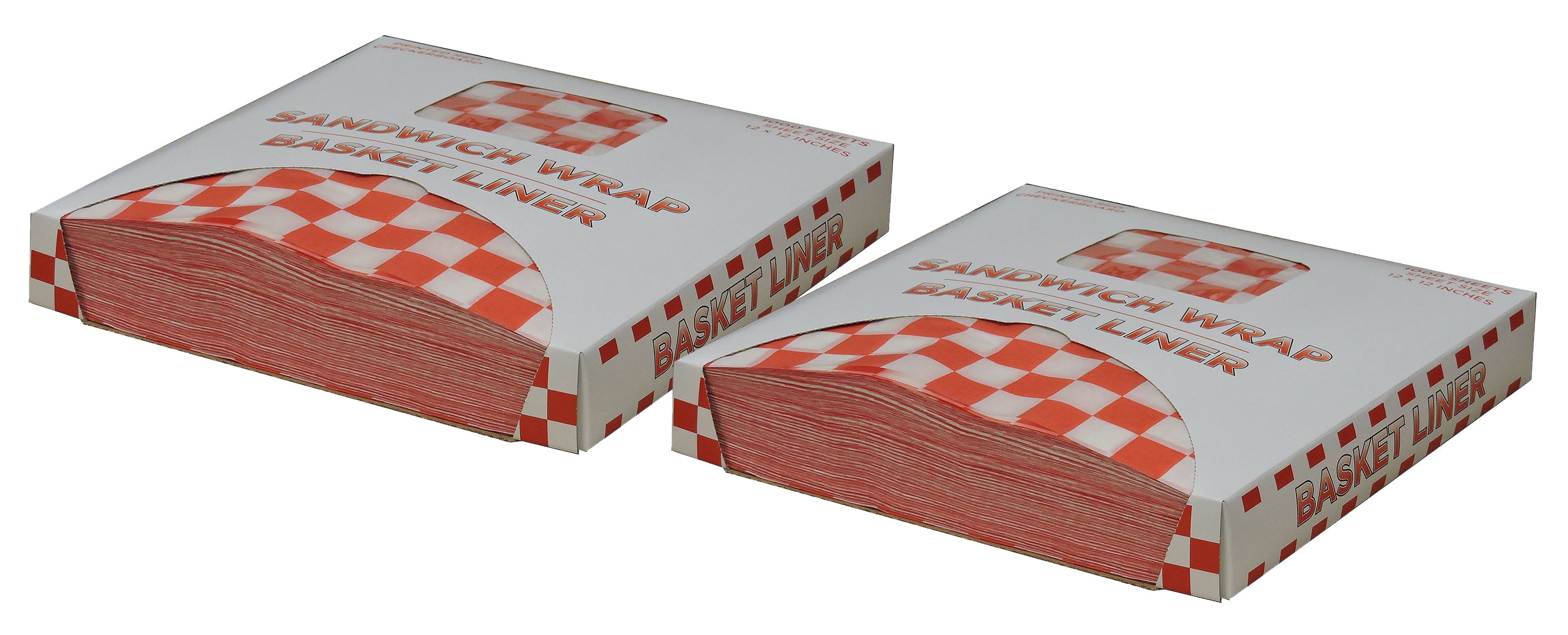 Restaurant Deli Paper Food / Basket Liner Wrap, Red Checkered, 1000ct