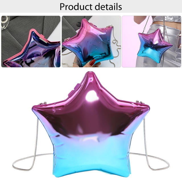 Bolso de hombro WDOplteas acrílico Creativo Forma cruzado