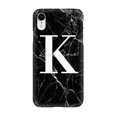 thumbnail image 1 of Personalised Black Marble Name Initials iPhone XR Case,iPhone 13 Pro, 1 of 4