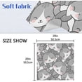 thumbnail image 7 of GZHJMY Cute Cat Cloth Napkins Set of 4, Reusable Washable Oversized Table Napkins for Family Wedding Dinner Party Home Decor, 20 Inch Decorative Washcloths, 7 of 7