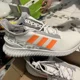 thumbnail image 4 of Adi - das Men's Kaptir 2.0 Running Shoes Casual White Gray Orange IF5054 Size 11, 4 of 6
