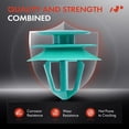 thumbnail image 5 of A-Premium 20PCS Nylon Retainer Clip Fasteners Compatible with Hyundai Elantra, Sonata, Santa Fe, Accent, Tucson, Kona & Kia Soul, Optima, Sorento, Forte, Sportage, Rio, Sedona, NIRO - for 10mm Hole, 5 of 9