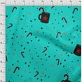 thumbnail image 4 of oneOone Velvet Dusty Teal Green Fabric Christmas Quilting Supplies Print Sewing Fabric By The Yard 58 Inch Wide, 4 of 4