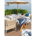 thumbnail image 4 of Outdoor Tablecloth with Umbrella Hole and Zipper, Blue Fall Pumpkins Rectangle Table Cloth 54x80 Inch Waterproof Tablecloth, Maple Leaf Tree Thanksgiving Autumn Picnic Table Cover for Patio Camping, 4 of 7