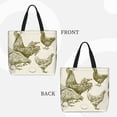 thumbnail image 2 of Balery Chickens Bolsa de Mano para Mujeres con Cremallera, Bolsa de Gimnasio con Compartimentos, Bolsa para Laptop, Bolsa para Trabajo, 2 of 7