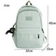 thumbnail image 4 of Mochila De Mujer Color Sólido Mujer Multibolsillos Casual Bolso De Viaje Femenino Bolso Escolar De Alta Calidad Para Adolescente Mochila De Libro Beige Blanco Con colgante, 4 of 4