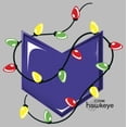 thumbnail image 2 of Girl's Marvel Hawkeye Arrow Icon Christmas Lights  Graphic Tee Athletic Heather Large, 2 of 5