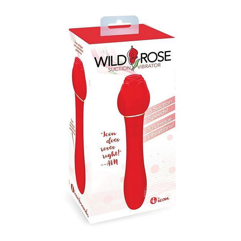 Wild Rose Suction Vibrator, Red - Walmart.com