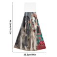 thumbnail image 3 of 2PCS Velcro Hangable Hand Towels Quick-Drying Hanging Kitchen Towels for Kitchen & Bathroom Dogs and Doghouses, 3 of 7