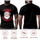 thumbnail image 5 of Camisetas gráficas informales de manga corta para hombre con texto "Feliz Navidad, Papá Noel", 5 of 8