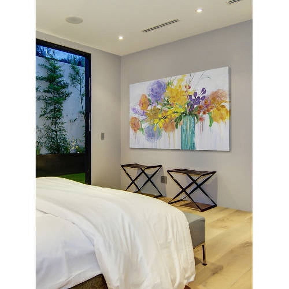 "Warm Summer Blooms II" Painting Print on Wrapped Canvas