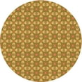 thumbnail image 1 of Ahgly Company Indoor Round Patterned Bee Yellow Area Rugs, 5' Round, 1 of 6