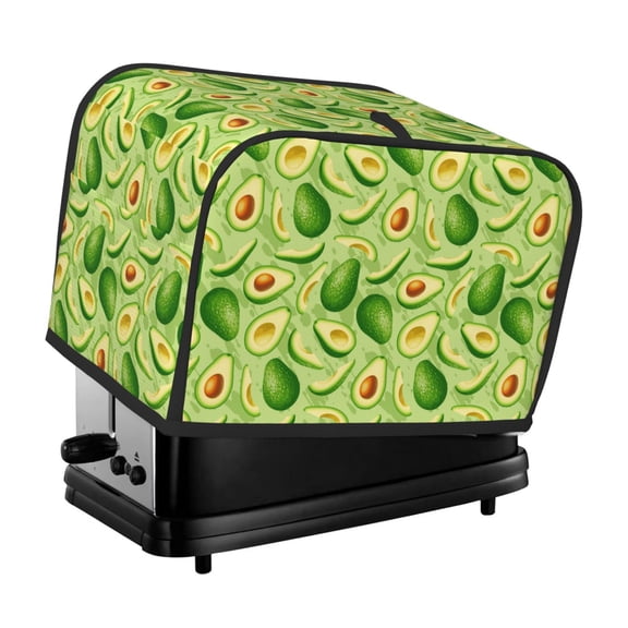 Picia Green Avocado Print 2 Slice Toaster Cover , Toaster Protector Dustproof Kitchen Appliance Cover, Kitchen Appliance Dustproof Protector