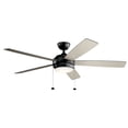 thumbnail image 6 of 60" Kichler Starkk Satin Black LED Ceiling Fan with Pull Chain, 6 of 9