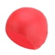 thumbnail image 1 of Gorro de natación sólido impermeable de silicona de color rojo de 1 pieza, 1 of 5