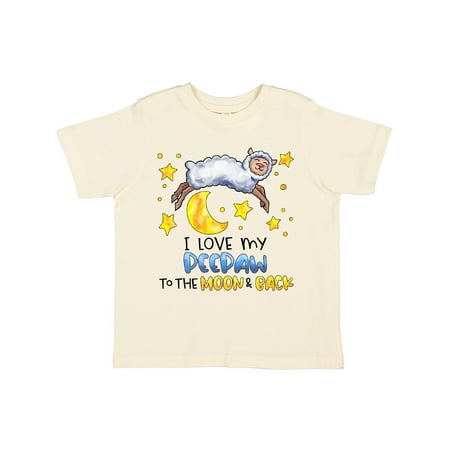 

Inktastic I Love my Peepaw to the Moon and Back Cute Sheep Gift Toddler Boy or Toddler Girl T-Shirt