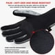 thumbnail image 5 of Xihbxyly Guantes de Invierno para Montar a Caballo, Muy Cálidos y Suaves Al Tacto, Palma de Cuero Antideslizante, Diseño de Correa Ajustable, Perfectos para Esquiar, Andar En Bicicleta, Escalar y Act, 5 of 7