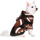 thumbnail image 2 of Fotbe Brown Football On Black Sudadera con Estampado para Perros Pequeños – Suéter con Capucha para Mascotas, Tela Suave de Forro Polar con Bolsillo-Large, 2 of 7