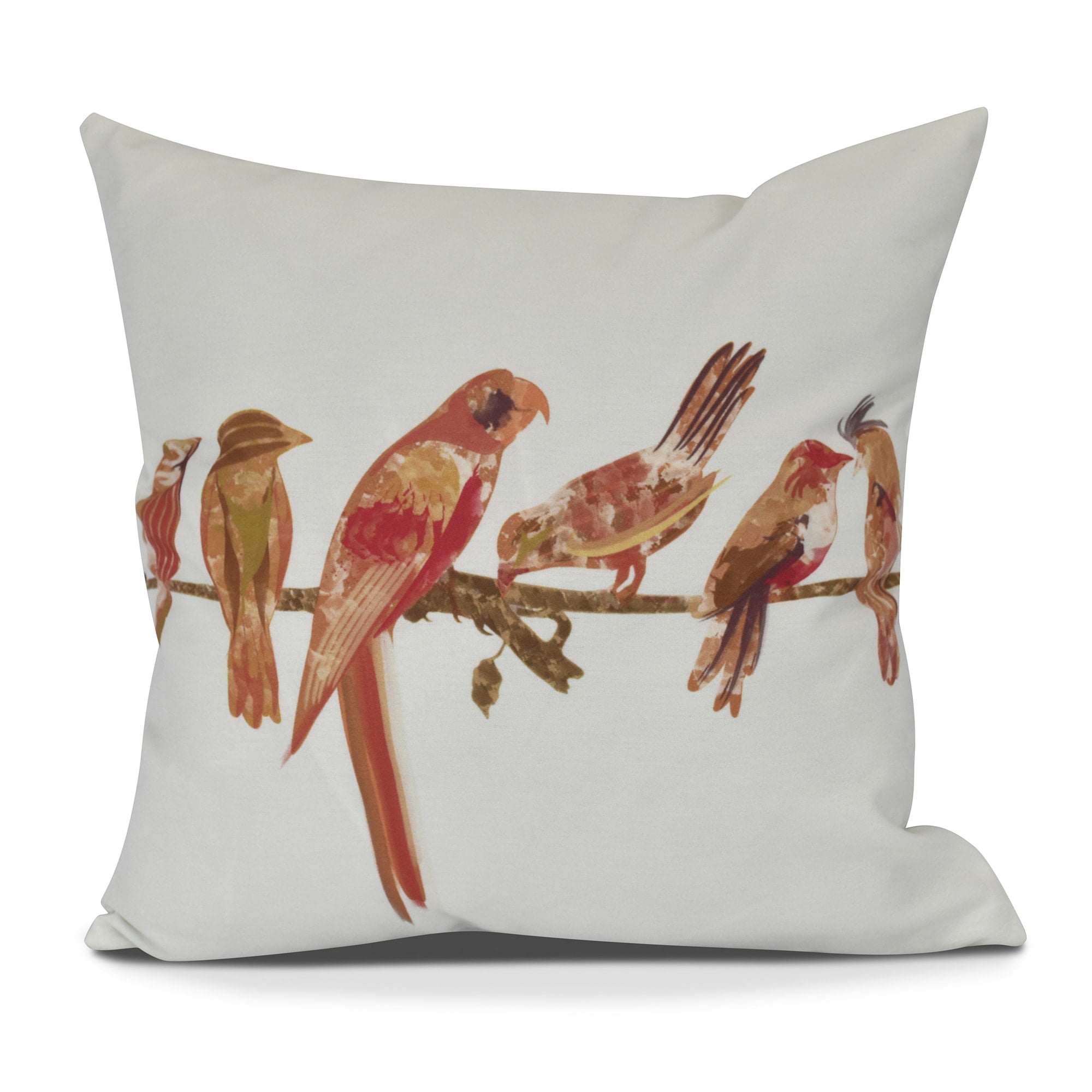 Morning Birds Animal Print Pillow