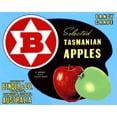 thumbnail image 2 of Retrolabel 32x26 Black Ornate Wood Framed with Double Matting Museum Art Print Titled - Fancy Grade Selected Tasmanian Apples, 2 of 4