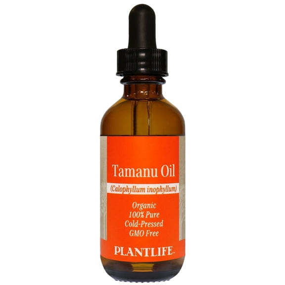 Plantlife Tamanu Carrier Oil - Cold Pressed, Non-GMO, and Gluten Free Carrier Oils - For Skin, Hair, and Personal Care - 2 oz