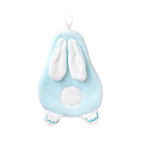 Easter Kitchen Towel, Cartoon Rabbit Soft Thick Dish Cloth, Bunny Hand Towel for Bathroom, Easter Bunny Decoration Hand Drying Tea Cloth for Cooking Baking Cleaning Spring