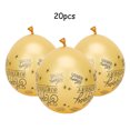 thumbnail image 1 of Globo De Cumpleaños Fiesta Globo Inflado Globo 20 Piezas Globo De Látex Con Patrón De Palabras En Inglés Para Fiesta De Cumpleaños Aniversario Decorategolden ANGGREK dorado, 1 of 8