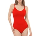 thumbnail image 4 of Shapewear, Bodysuit for Women, Tummy Control Bodysuit with Adjustable Straps, Seamless Snatched Body Shaper Thong Backless Cami Fitted Top Summer Clothes for Gym, 4 of 6