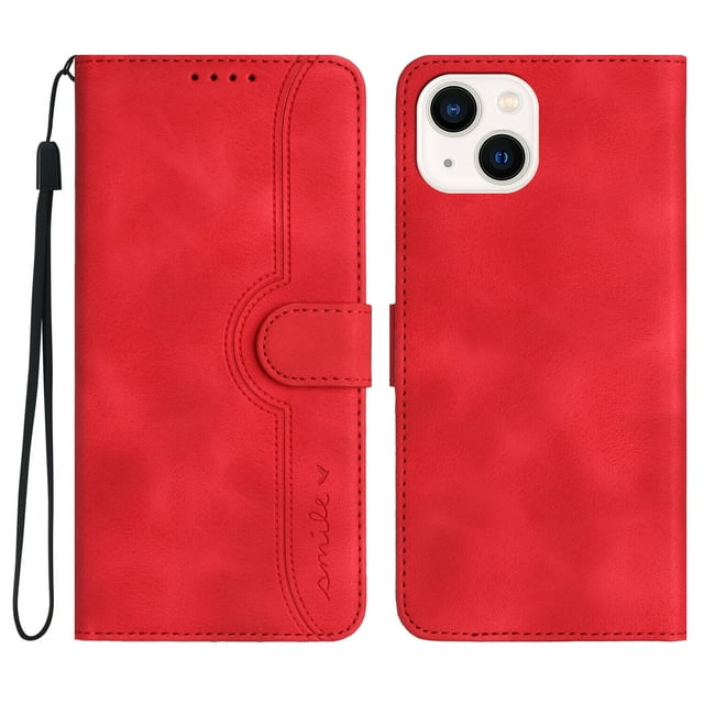 Compatible avec iPhone 13 Mini Étui Portefeuille en Cuir PU Premium avec Couverture Magnétique Intégrée