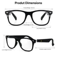thumbnail image 3 of Gafas inteligentes Tulbeys MZ08 con filtro de luz azul Bluetooth, 3 of 7