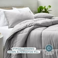 thumbnail image 3 of Bare Home Down Alternative Comforter Set - 3-Pieces - All Seasons - King, Light Gray, 3 of 9