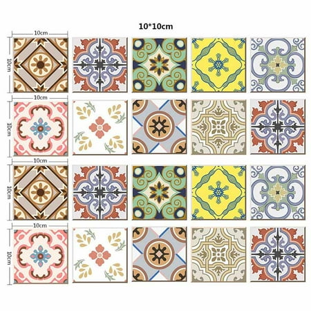 Retro Mosaic Pvc Waterproof Self Adhesive Kitchen Tile Sticker