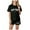 3#Black, variant on TAmten Girls Summer Outfits Casual Lounge Set Short Sleeve T Shirt and Elastic Waist Shorts Sets Clothes for Girls 10-12(Black,9-10 Years)