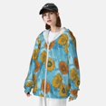 thumbnail image 4 of Pofeuu Sunflowers Print Sun Protection Outdoor Lightweight Full Zip UV Cooling Hoodie Long Sleeve Summer Clothing for Outdoor Hiking-X-Large, 4 of 5